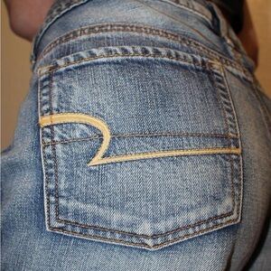 American Eagle Outfitters Faded Blue Jean Shorts